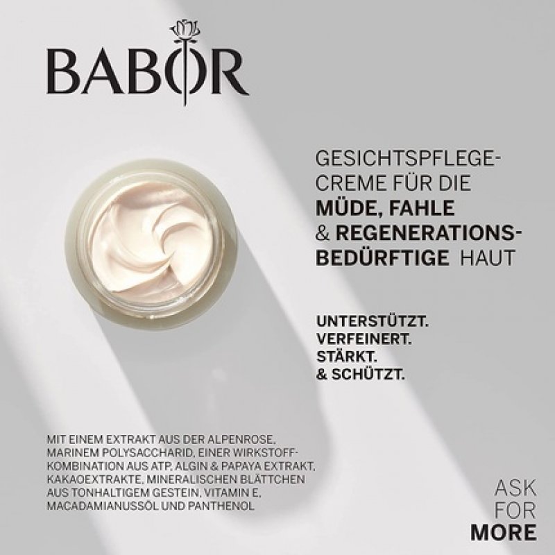 BABOR SKINOVAGE Vitalizing Cream for Tired and Regenerating Skin - Market Launch 2022