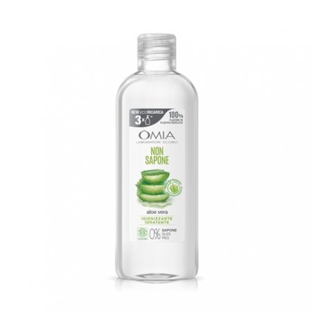 Omia Eco Bio Soap with Aloe Vera from Salento, Liquid Soap for Hands and Face, Moisturizing, Softening and Refreshing