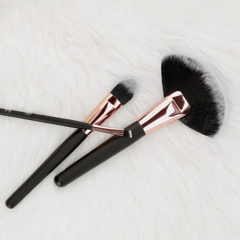 T4B MIMO Set of 24 Makeup Brushes with Case - Black