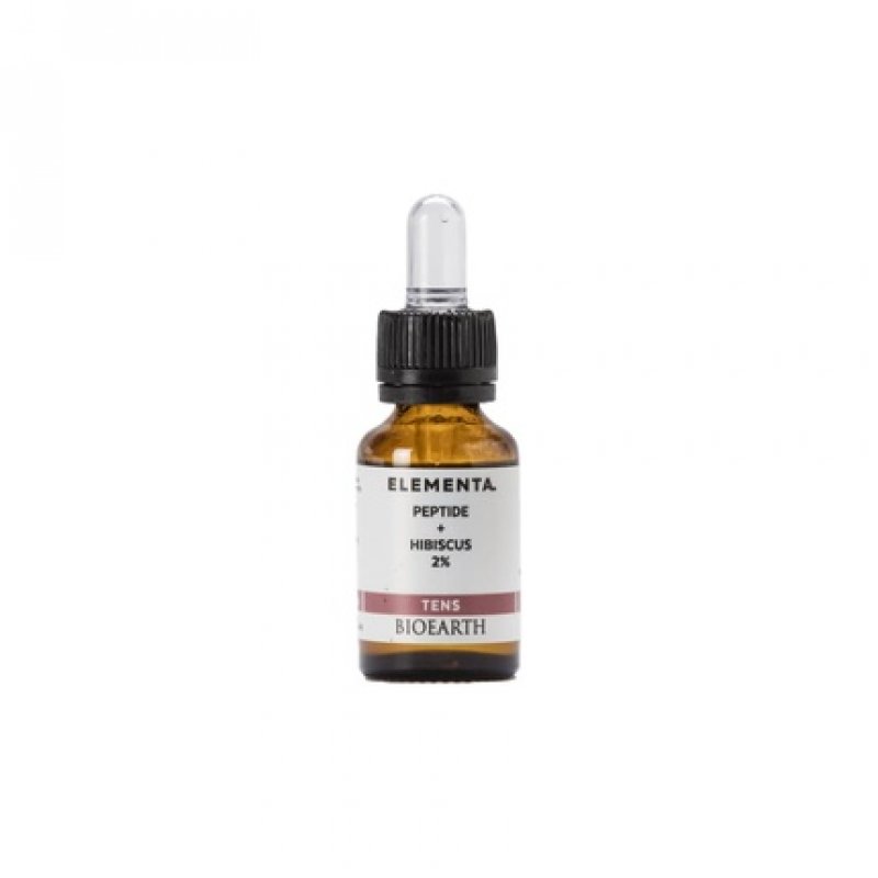 Bioearth Element Booster Face Peptide and Hibiscus 2% Bio-Tightening Effect 15ml - Made in Italy