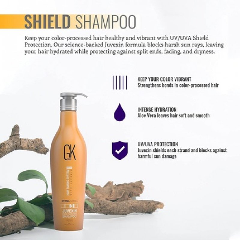 Gk Hair Global Keratin Colored Shield Shampoo 650ml/22 Fl Oz For Dry, Deep