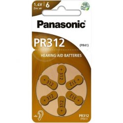 Pana Zinc Air PR-312/6LB    1.4V     6er | 312