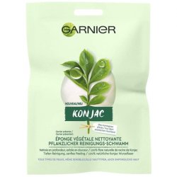 Garnier Face Scrub Konjac Sponge for Removing Pimples and Cleansing