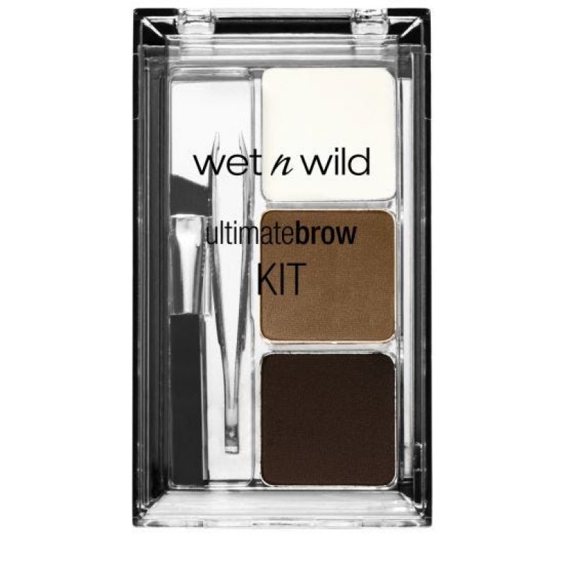 Wet 'n' Wild Ultimate Brow Kit Eyebrow Kit to Shape Define and Fill the Eyebrows 1 Brow Wax 2 Fixing Powders 1 Brush
