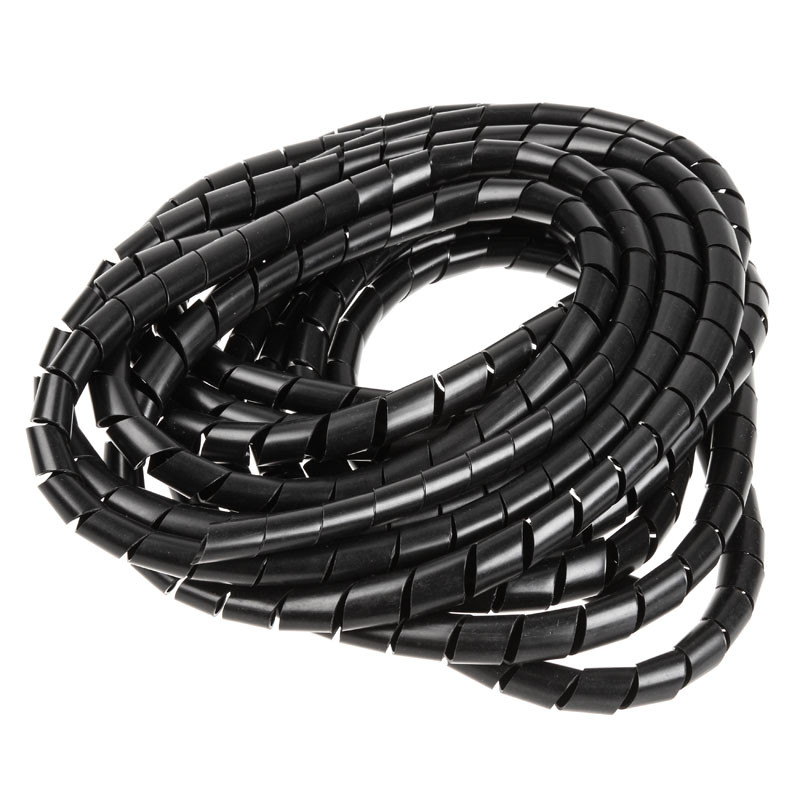 InLine compatible Spiralband Kabelschlauch, schwarz - 18mm x 10m