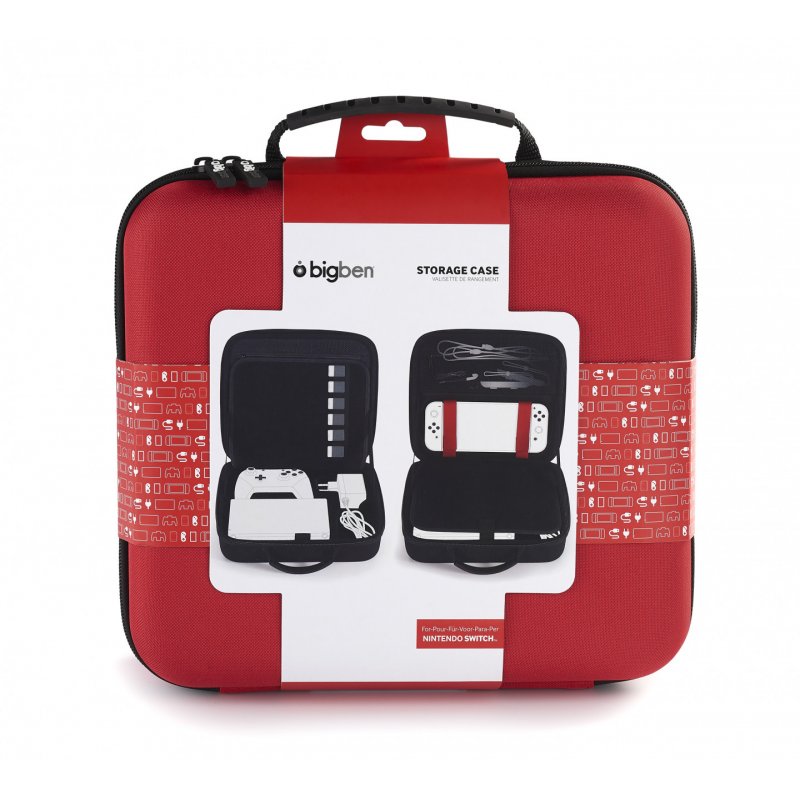 Bigben Interactive SWITCHSTORAGECASERED Housse de protection pour console de jeux portable Boîtier robuste Nintendo