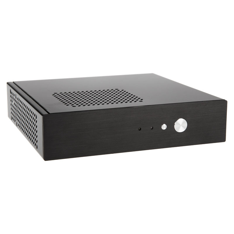 Akasa compatible Cypher Thin-Mini-ITX Gehäuse inkl. 120W Netzteil, OEM - schwarz