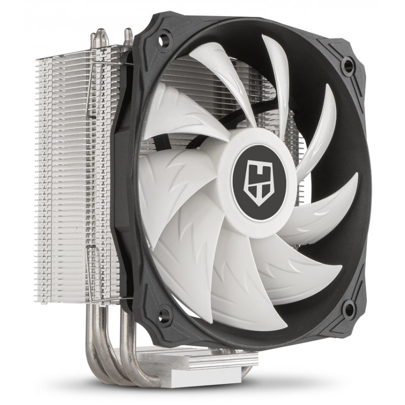 NOX H-212 Processor Cooler 12 cm Aluminium, Black, White 1 pc(s)