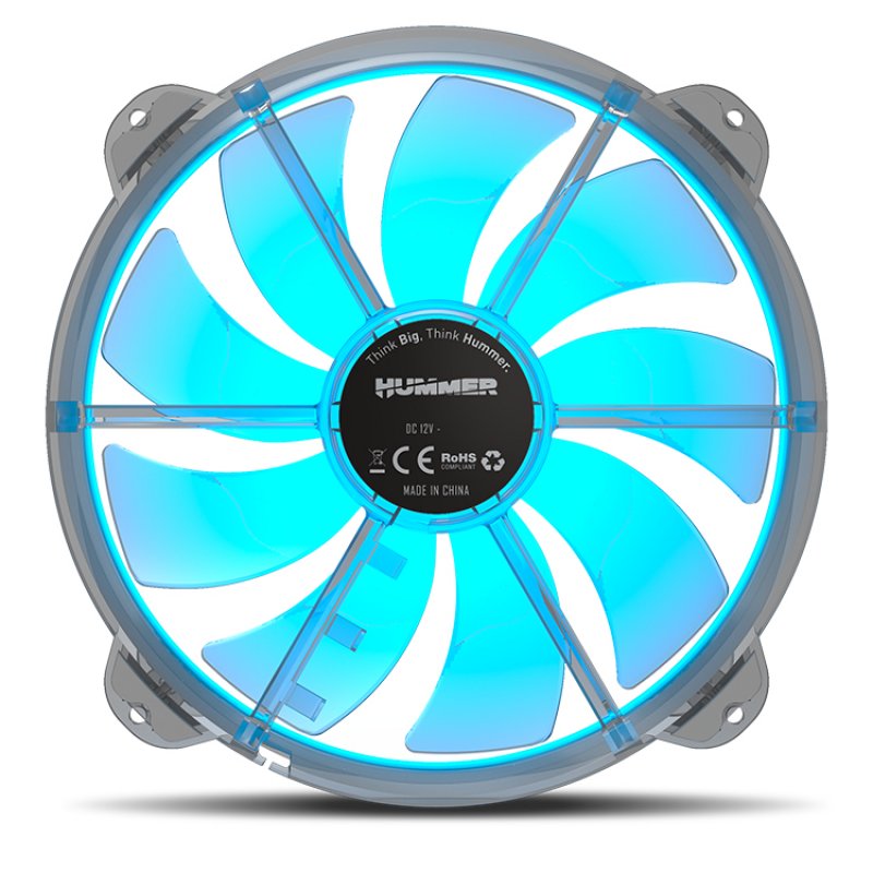 NOX X200-FAN Boitier PC Ventilateur 20 cm Translucide 1 pièce(s)