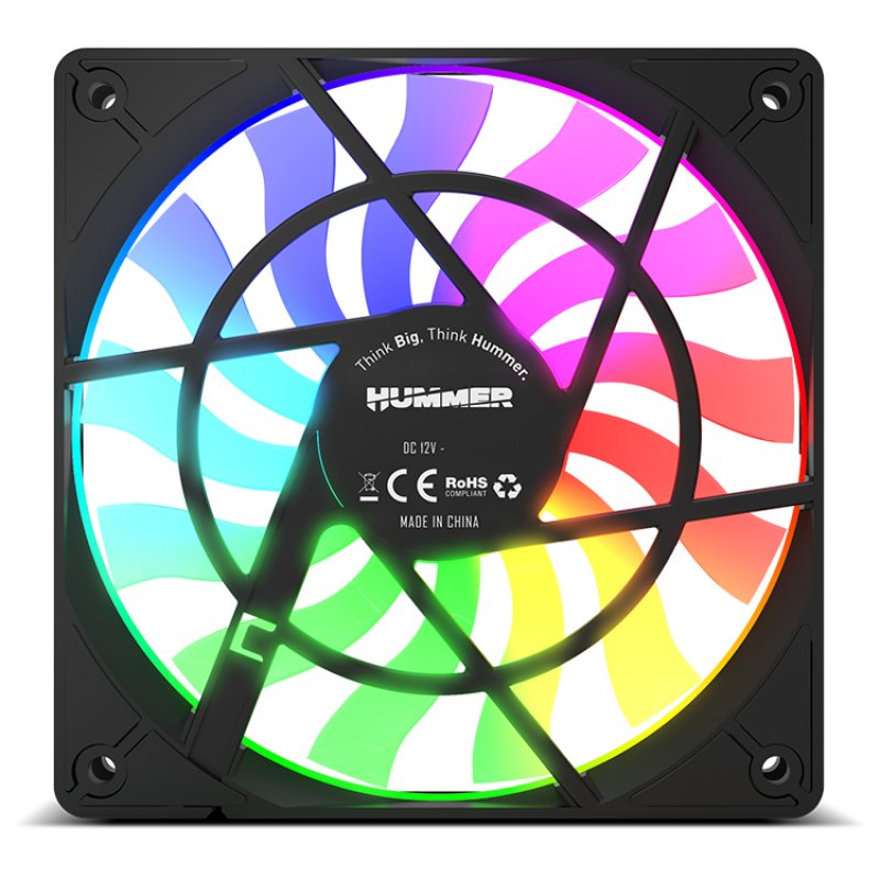 NOX SLIM FAN Computer case 12 cm Translucent 1 pc(s)