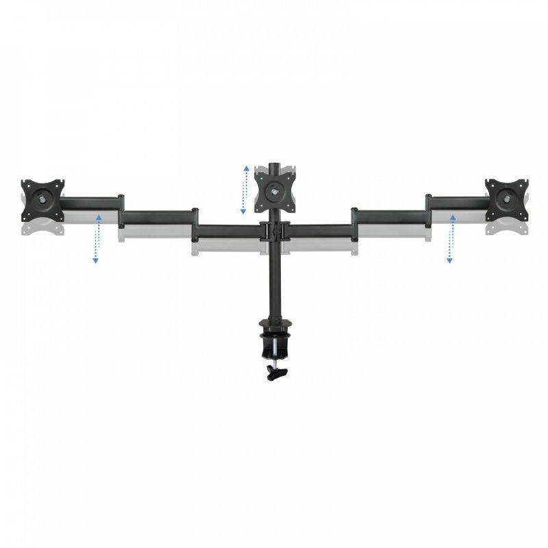 TooQ DB1327TN-B support d'écran plat pour bureau 68,6 cm (27") Noir