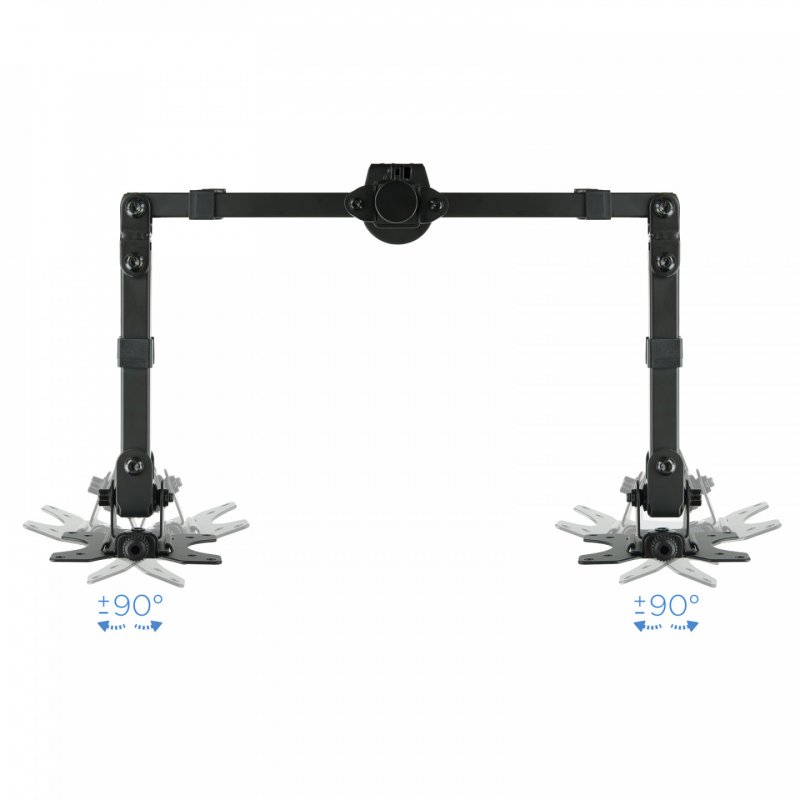 TooQ DB1232TN-B monitor mount / stand 81.3 cm (32") Black Desk