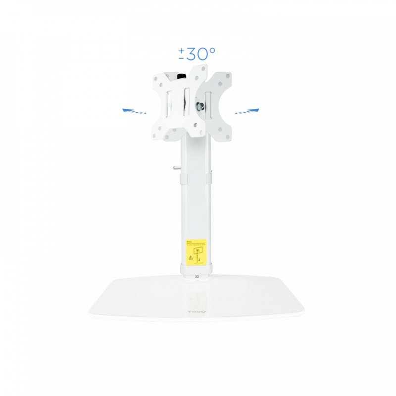 SOPORTE MESA TOOQ PANTALLAS 17"-27" BLANCO