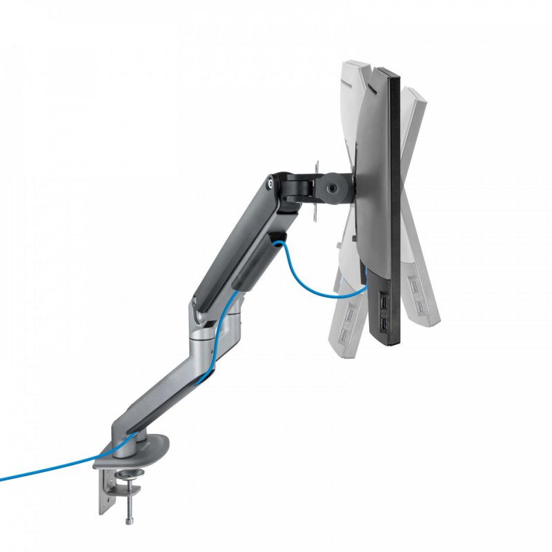 TooQ DB4132TNR-G monitor mount / stand 81.3 cm (32") Black Desk