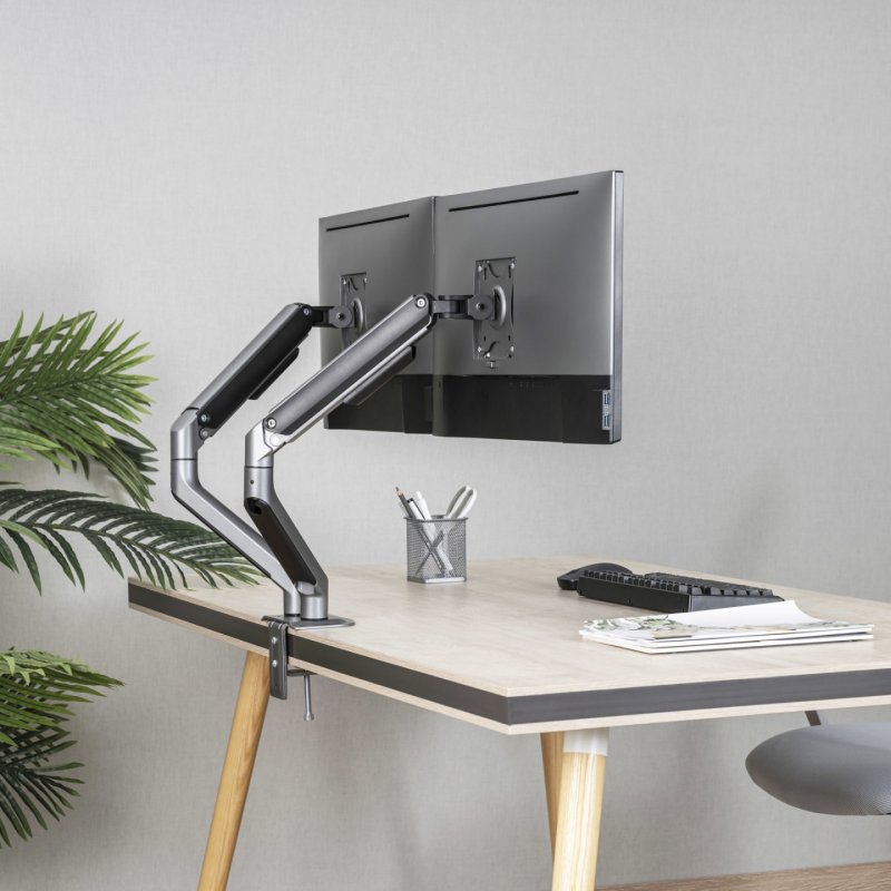 TooQ DB4132TNR-G support d'écran plat pour bureau 81,3 cm (32") Noir