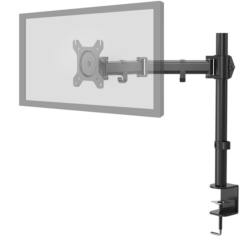 SOPORTE MONITOR NOX SINGLE 27" VESA100X100 NEGRO