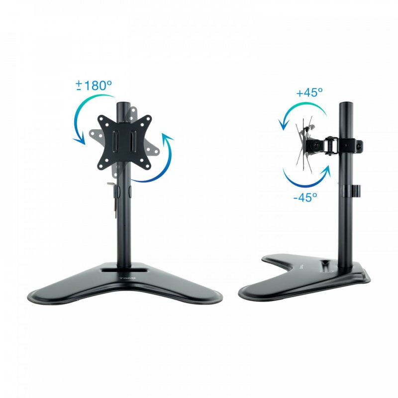 TooQ DB1701TN-B monitor mount / stand 81.3 cm (32") Black Desk
