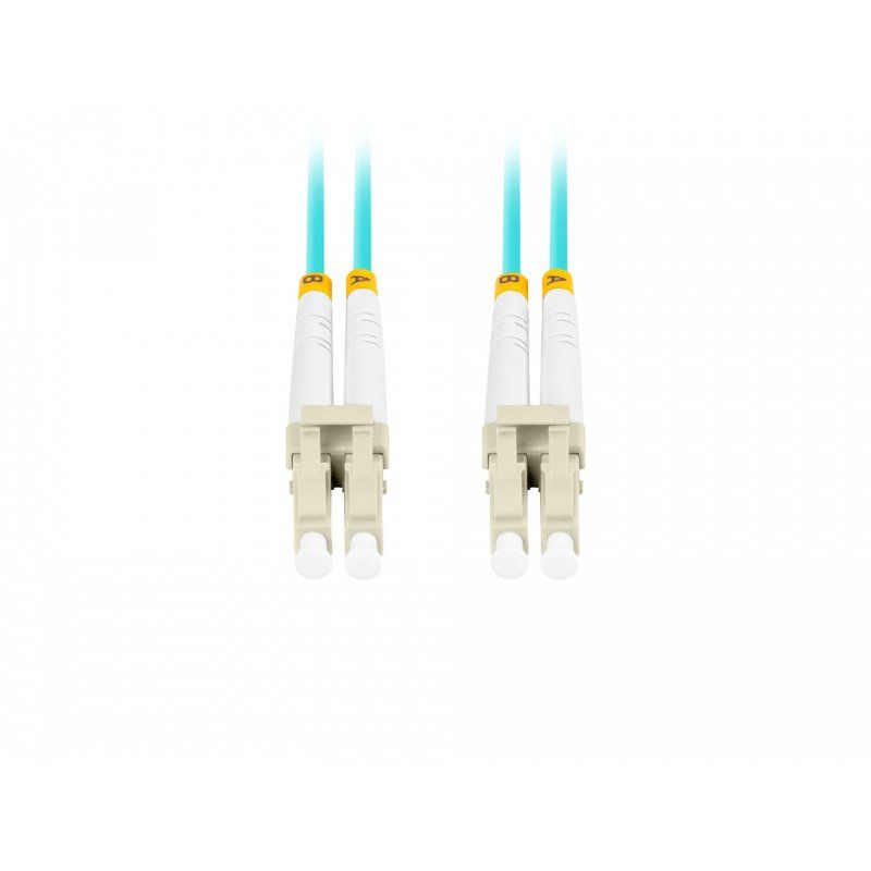 Lanberg FO-LULU-MD31-0020-TQ fibre optic cable 2 m LC OM3 Aqua colour
