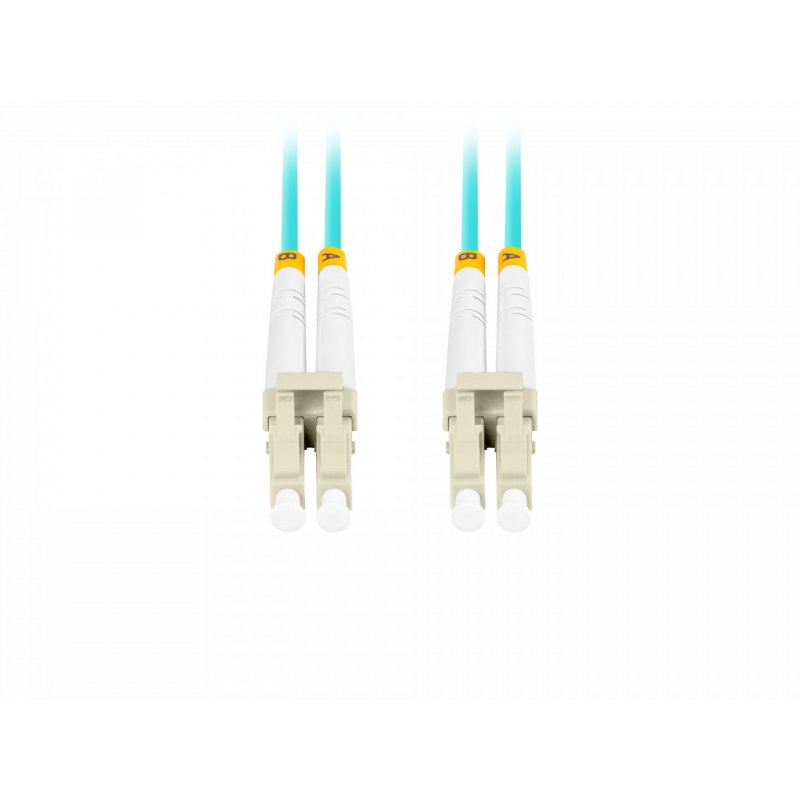 Lanberg FO-LULU-MD31-0030-TQ fibre optic cable 3 m LC OM3 Aqua colour