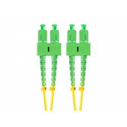Lanberg FO-SASA-SD11-0020-YE fibre optic cable 2 m SC G.657.A1 Green, Yellow