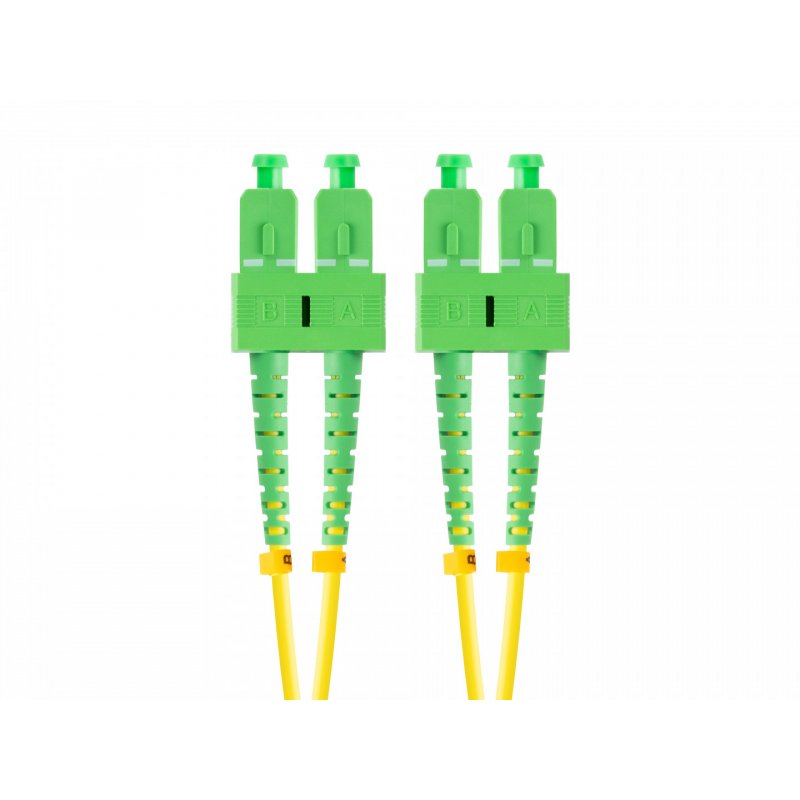 Lanberg FO-SASA-SD11-0020-YE câble de fibre optique 2 m SC G.657.A1 Vert, Jaune