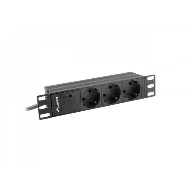 Lanberg PDU-03F-0200-IEC-BK power distribution unit (PDU) 1U