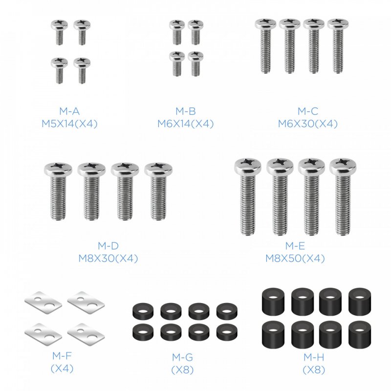 TooQ LP41130F-B TV mount 2.54 m (100") Black