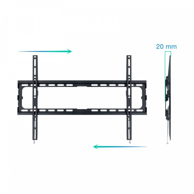TooQ LP1080F-B support pour téléviseur 2,03 m (80") Noir