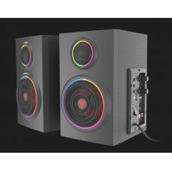 GENESIS HELIUM 300BT ARGB haut-parleur Noir Avec fil &sans fil 24 W