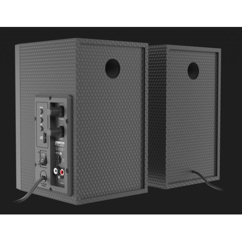 GENESIS HELIUM 300BT ARGB haut-parleur Noir Avec fil &sans fil 24 W