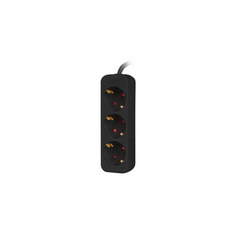 Lanberg PS0-03F-0150-BK power extension 1.5 m 3 AC outlet(s) Indoor Black