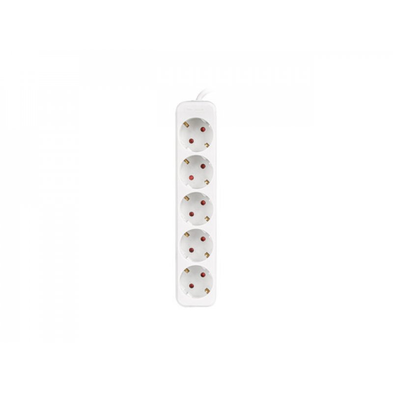 Lanberg PS0-05F-0300-W power extension 3 m 5 AC outlet(s) Indoor White