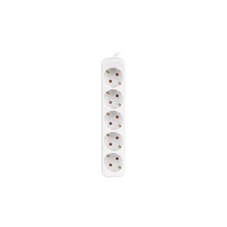 REGLETA LANBERG 5 TOMAS SCHUKO BLANCA 3M