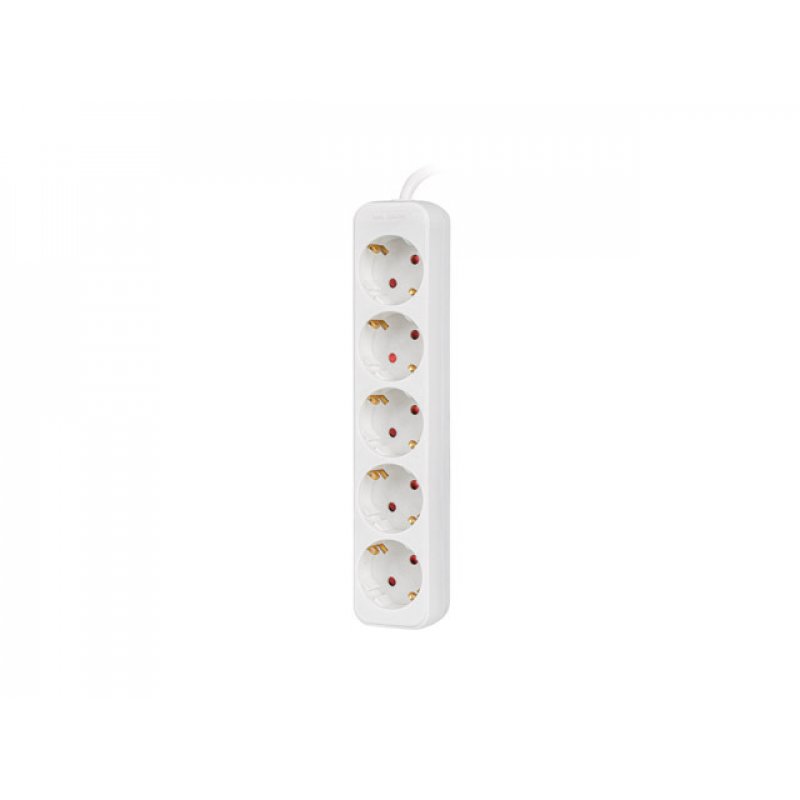 Lanberg PS0-05F-0300-W power extension 3 m 5 AC outlet(s) Indoor White