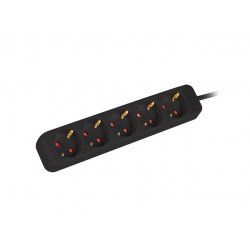 Lanberg PS0-05F-0300-BK multiprise 3 m 5 sortie(s) CA Intérieure Noir