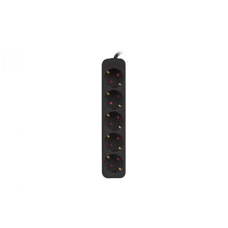 Lanberg PS0-05F-0300-BK power extension 3 m 5 AC outlet(s) Indoor Black