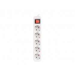 Lanberg PS1-05F-0150-W power extension 1.5 m 5 AC outlet(s) Indoor White