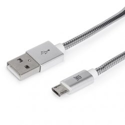 Maillon Technologique Premium MTPMUMS241 câble USB 1 m USB 2.0 USB A Micro-USB B Argent