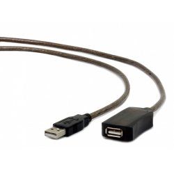 Gembird USB A/USB A M/F 10m câble USB USB 2.0 Noir