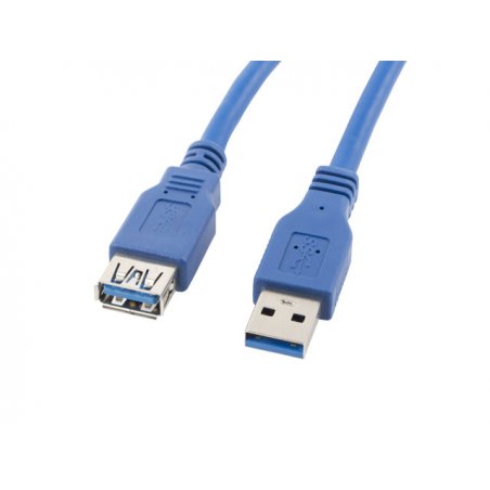 Lanberg CA-US3E-10CC-0018-B USB cable 1.8 m USB A Blue