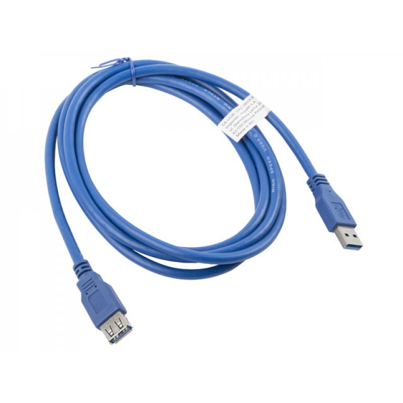 Lanberg CA-US3E-10CC-0018-B USB cable 1.8 m USB A Blue