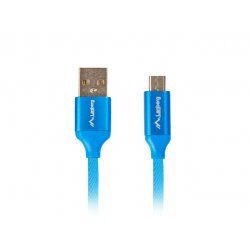 Lanberg CA-USBM-20CU-0018-BL câble USB 1,8 m USB 2.0 Micro-USB A USB A Bleu