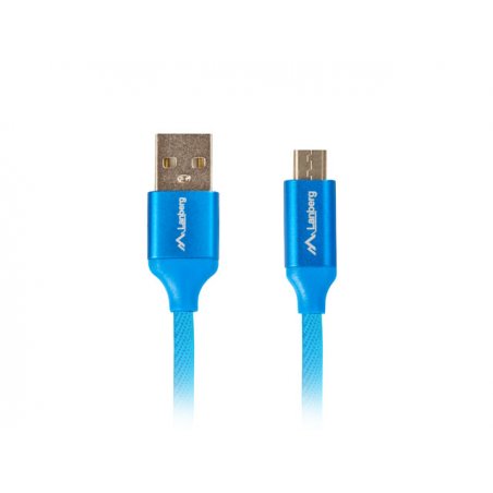 Lanberg CA-USBM-20CU-0018-BL câble USB 1,8 m USB 2.0 Micro-USB A USB A Bleu