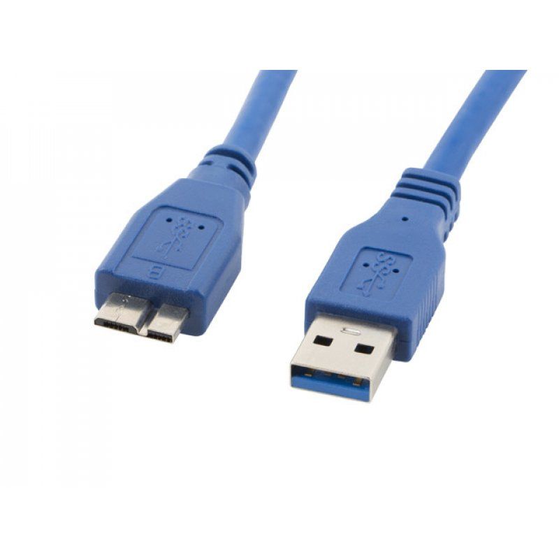 Lanberg CA-US3M-10CC-0005-B câble USB 0,5 m Micro-USB A USB A Bleu