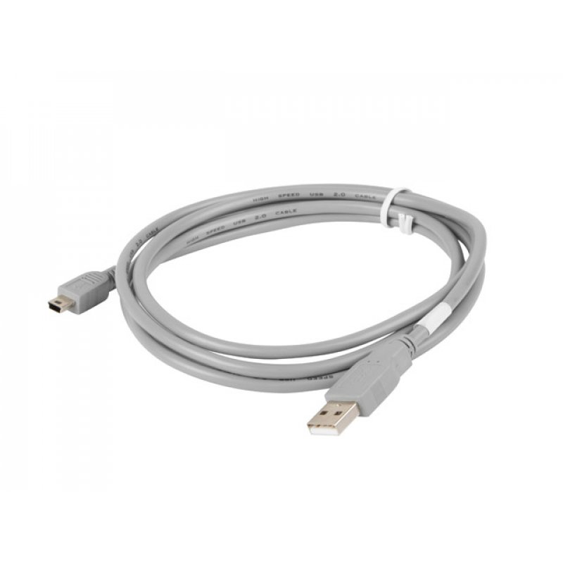 Lanberg CA-USBK-10CC-0018-S câble USB 1,8 m USB 2.0 Mini-USB A USB A Gris