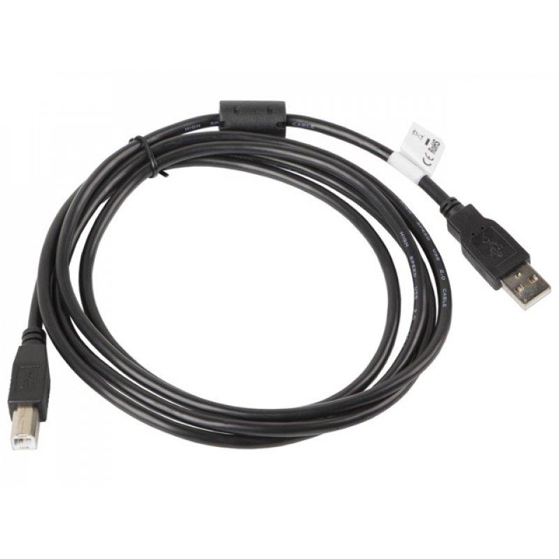 CABLE IMPRESORA LANBERG USB MACHO/USB MACHO FERRITA 1.8M NEGRO