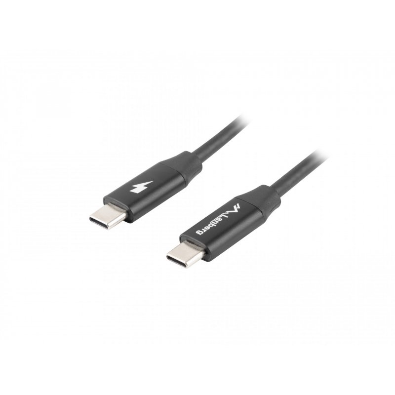 CABLE USB LANBERG 2.0 MACHO/USB C MACHO QUICK CHARGE 4.0 1.8M NEGRO