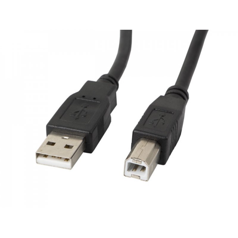 Lanberg CA-USBA-11CC-0030-BK USB cable 3 m USB 2.0 USB B Black