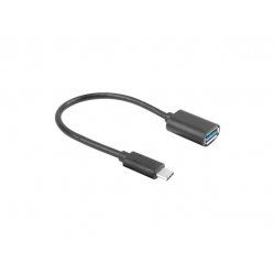 Lanberg AD-UC-UA-04 USB cable 0.15 m USB 3.2 Gen 1 (3.1 Gen 1) USB A USB C Black