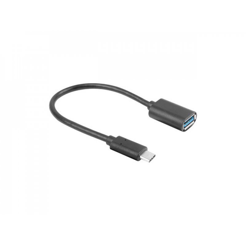 Lanberg AD-UC-UA-04 câble USB 0,15 m USB 3.2 Gen 1 (3.1 Gen 1) USB A USB C Noir